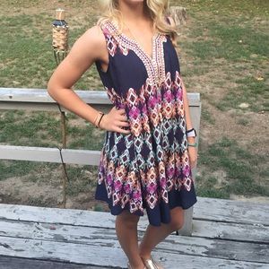 Umgee patterned boutique dress